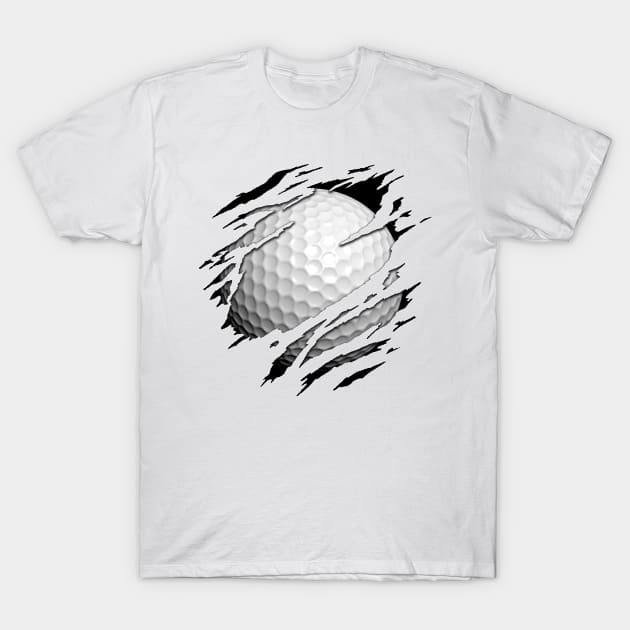 Golf Inside Me T-Shirt by golf365